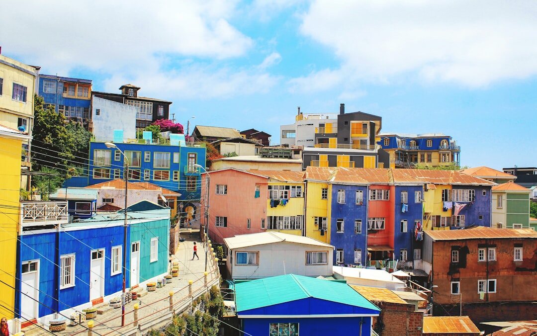 Colorful hillside houses in Valparaiso Chile