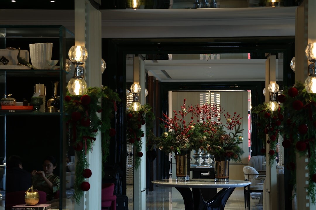 luxury boutique hotel lobby